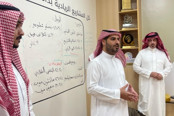 مركز الابتكار وريادة الأعمال يستقبل منسوبي كلية التمريض