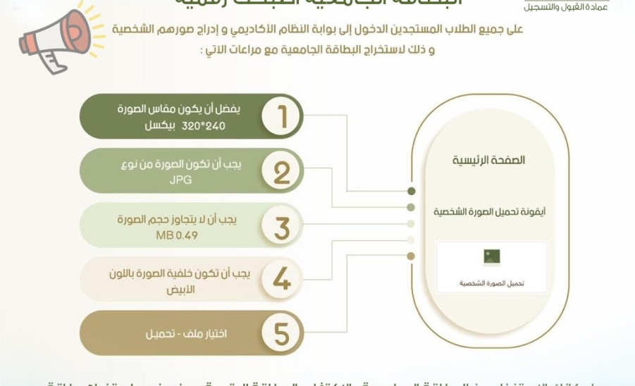 البطاقة الجامعية للطلاب